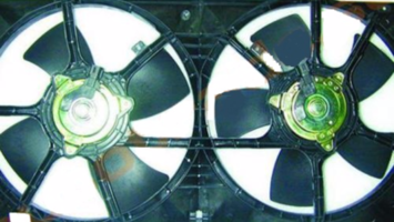 Вентилятор охлаждения радиатора левый на Infiniti M